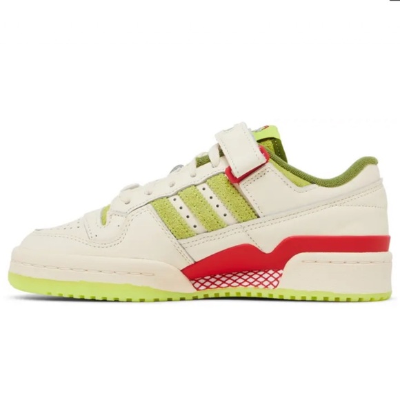 Adidas Originals Forum Low x The Grinch cream green red sneakers size 11 new - Picture 2 of 10